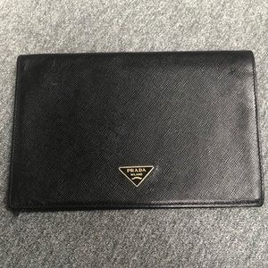Prada Bifold Saffiano Black Wallet